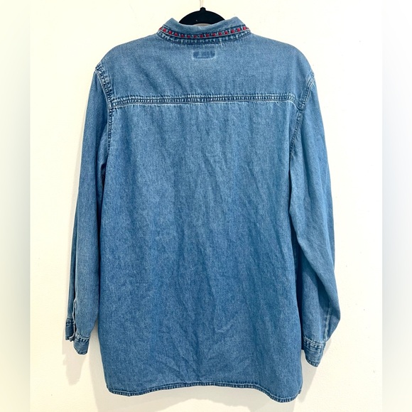 Bobbie Brooks Vintage Fashion Embroidered Denim Shirt Women’s Size XL - Picture 6 of 6